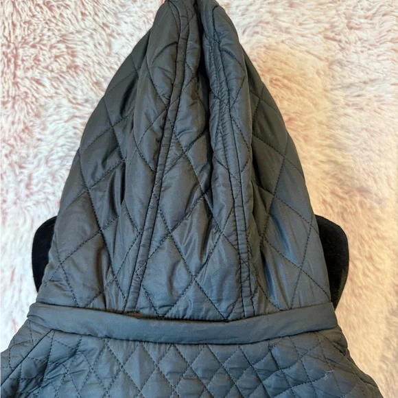 Haute Monde Black Quilted Puffer Jacket - Picture 12 of 13